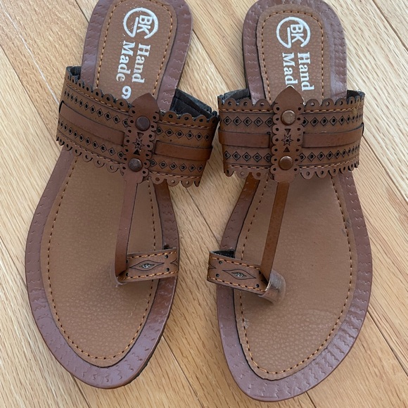 Hand made brand new flat sandals 6-7 - Picture 2 of 6